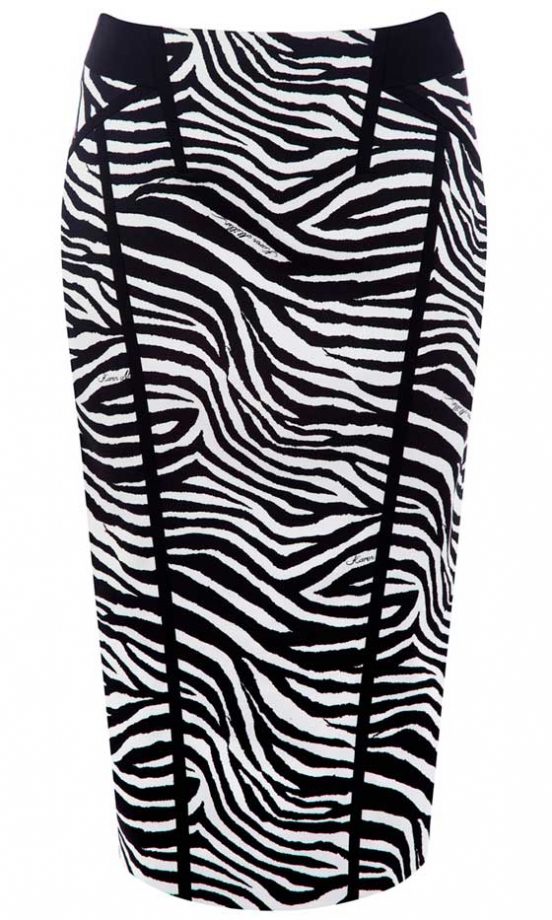 Karen Millen Zebra Print Skirt, £95