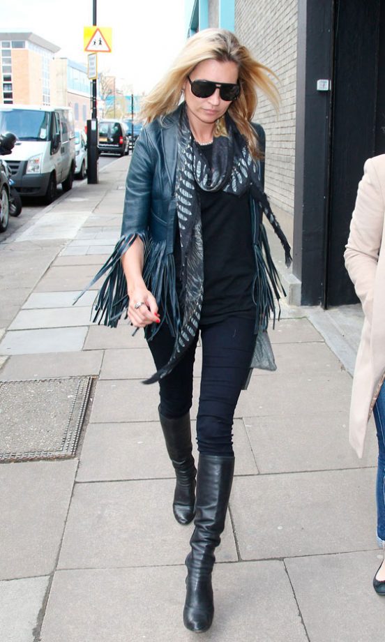 Kate Moss Is Still Our Go-To Icon For Off-Duty Chic, Love Her Vassilisa Scarf! 2012