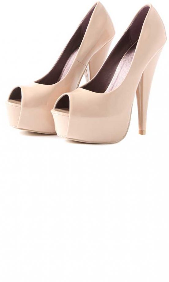 Missguided Suede Peeptoe Platform Shoes, £34.99