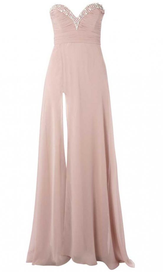 Lipsy Sweetheart Embellished Neckline Dress, £130.00