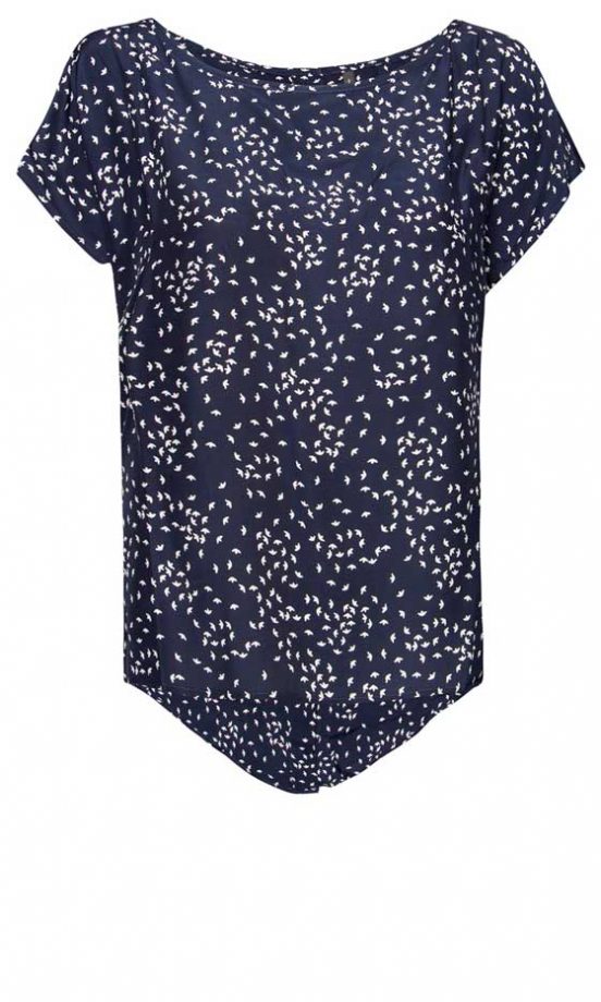 Mango Navy Printed Blouse, £22.99