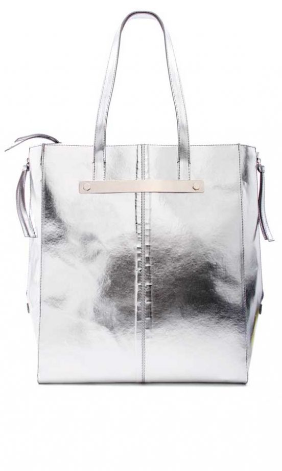 Mango Silver Shopper, £64.99