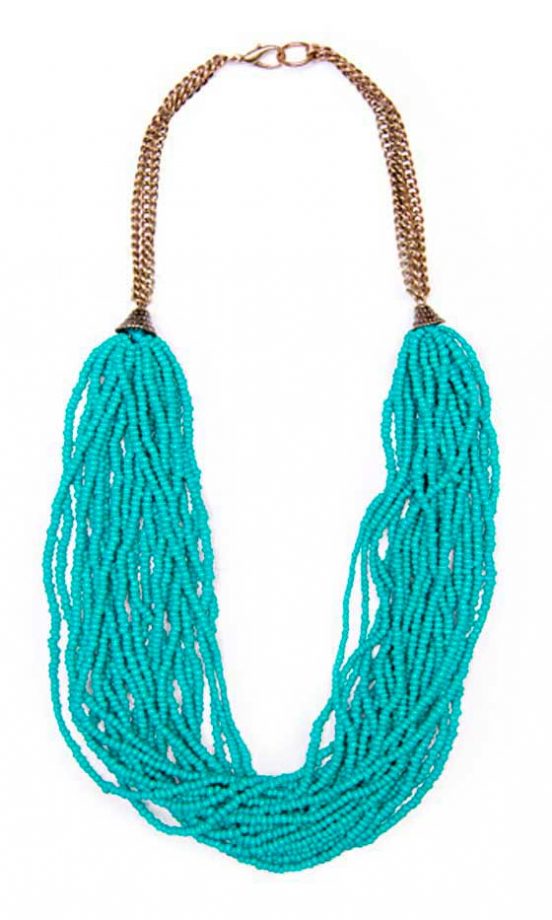 Mango Turquoise Bead Necklace, £29.99