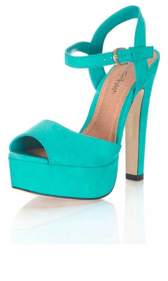 Miss Selfridge Aqua Simple Sandals, £49