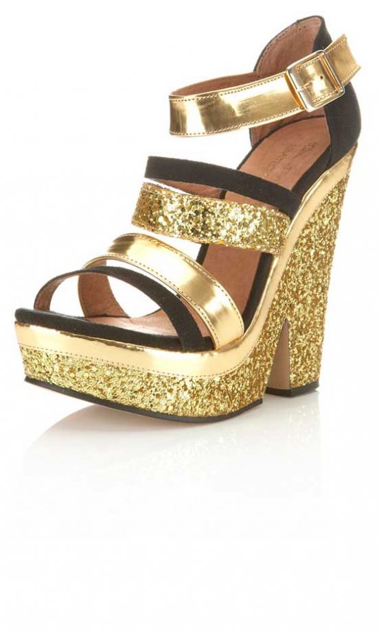 Miss Selfridge Clarence Black Split Wedge, £65