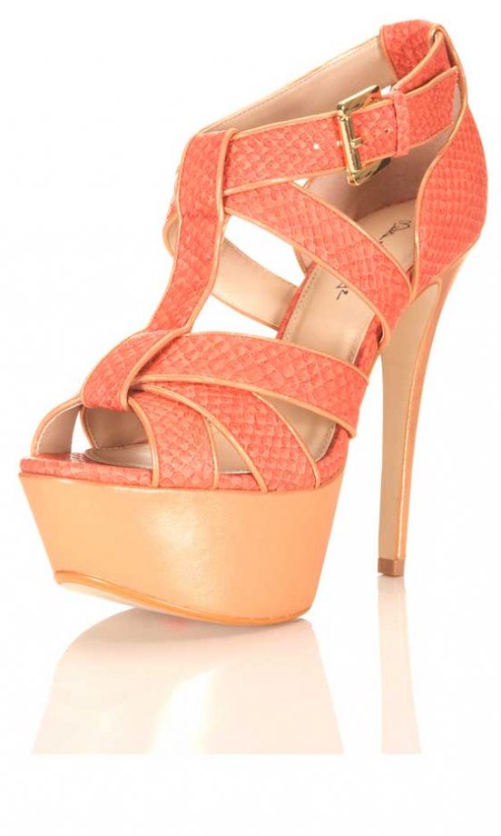 Miss Selfridge Coral Platform Heel, £65