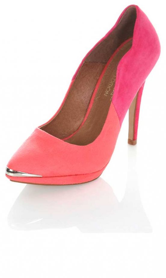 Miss Selfridge Coral Pointed Courts, £59