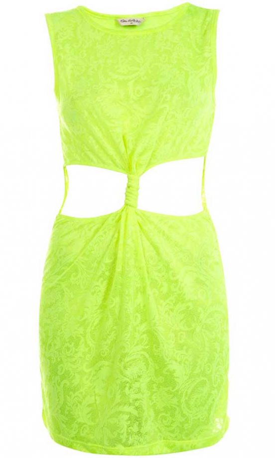 Miss Selfridge Fluro Twist Front Tunic, £22