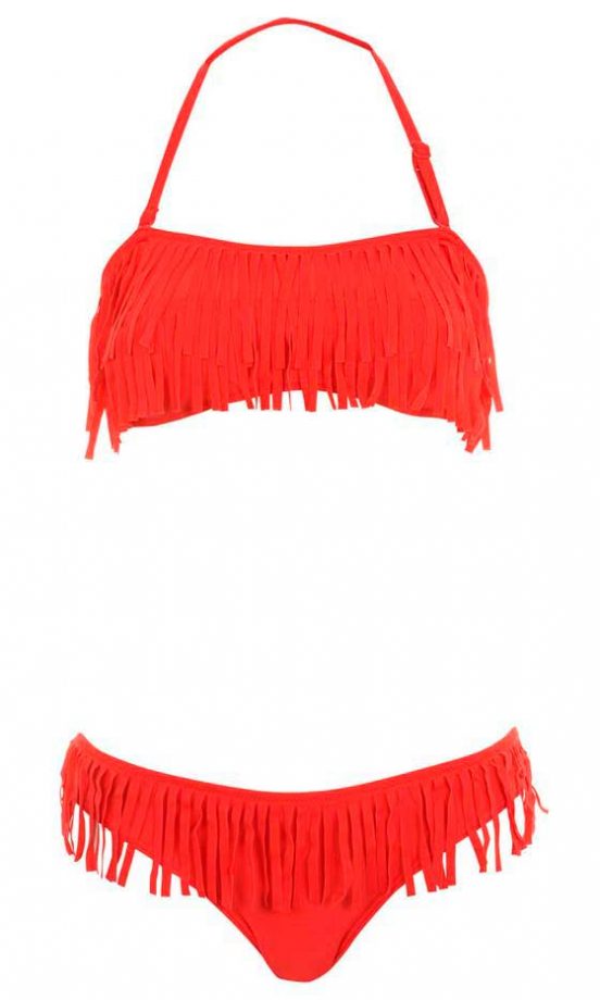 Miss Selfridge Fringe Bikini, £26