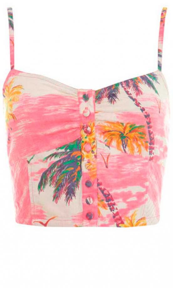 Miss Selfridge Hawaiian Bra Top, £20