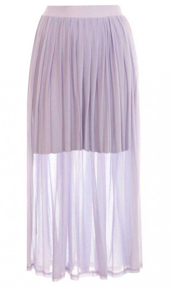 Miss Selfridge Lilac Skirt, £34