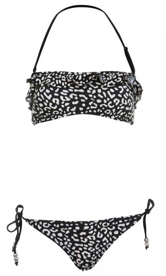 Miss Selfridge Monochrome Print Bikini, £26