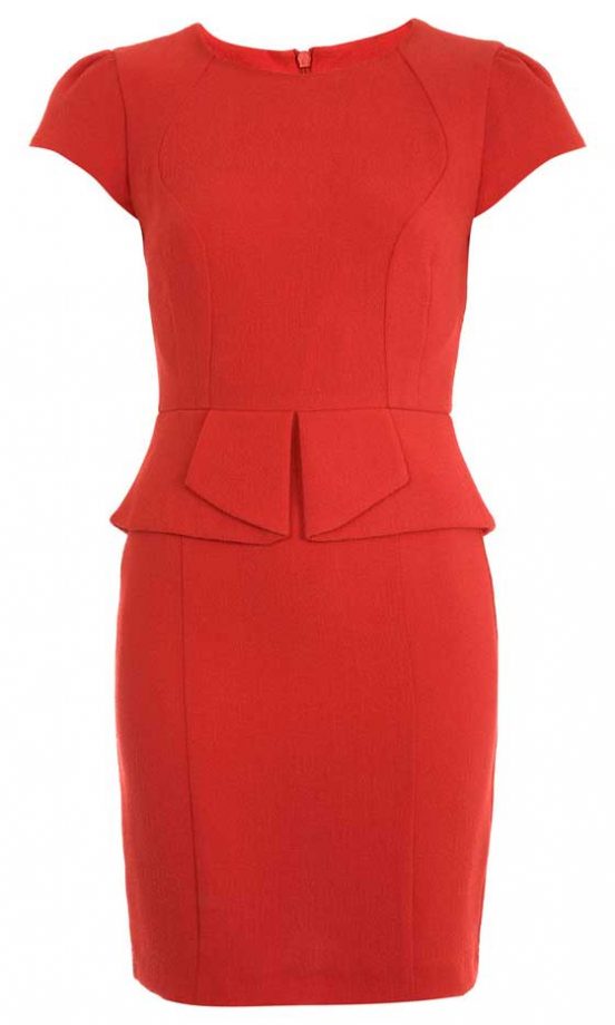 Miss Selfridge Peplum Dress, £42
