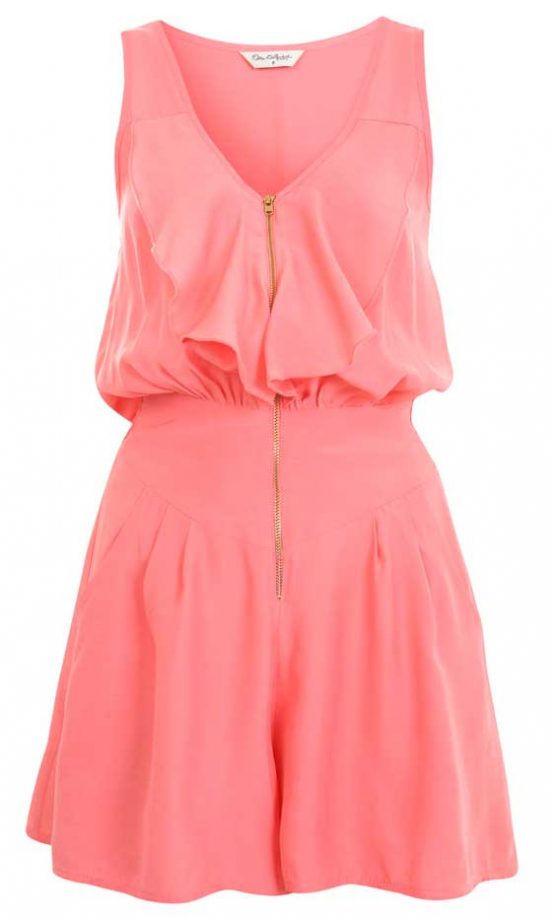 Miss Selfridge Zip Front Playsuit, £39
