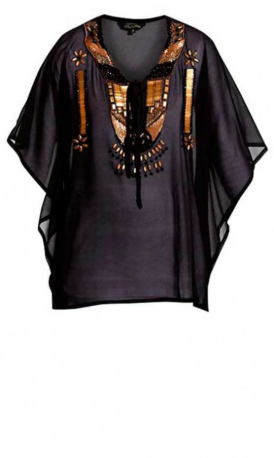New Look Black And Gold Kaftan, £34.99