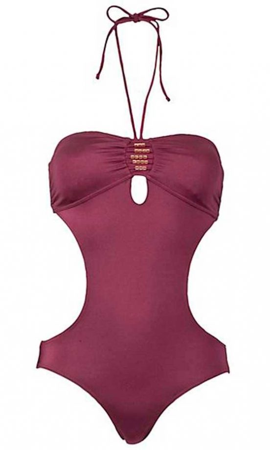 New Look Glossy Cut-Out Swimsuit, £22.99
