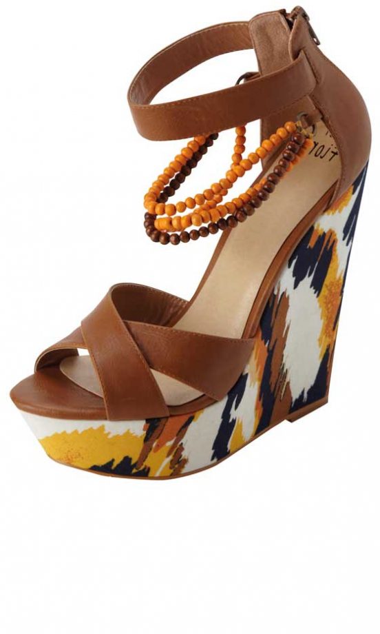 Matalan Tribal Beaded Wedge Sandal, £20