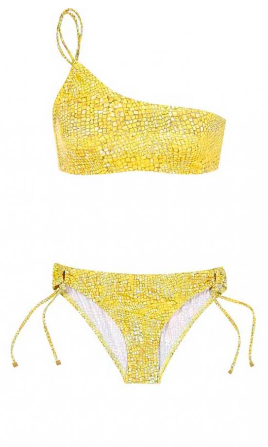 Reiss Snake Print Bandeau, £65