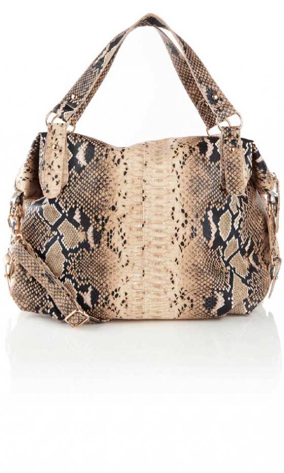 Warehouse Snakeprint Tote Bag, £38