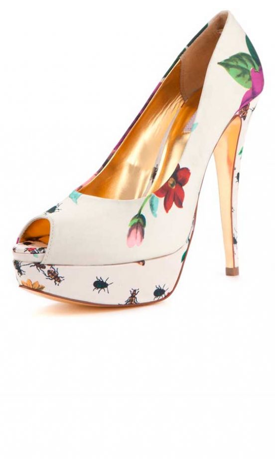 Ted Baker Printed Peep-Toe Platforms, £120
