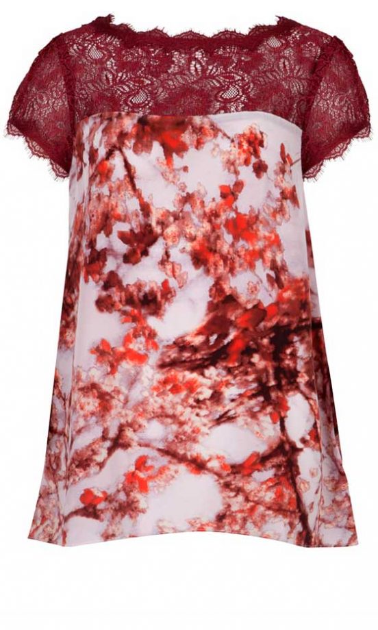 Ted Baker Printed Lace Top, £99