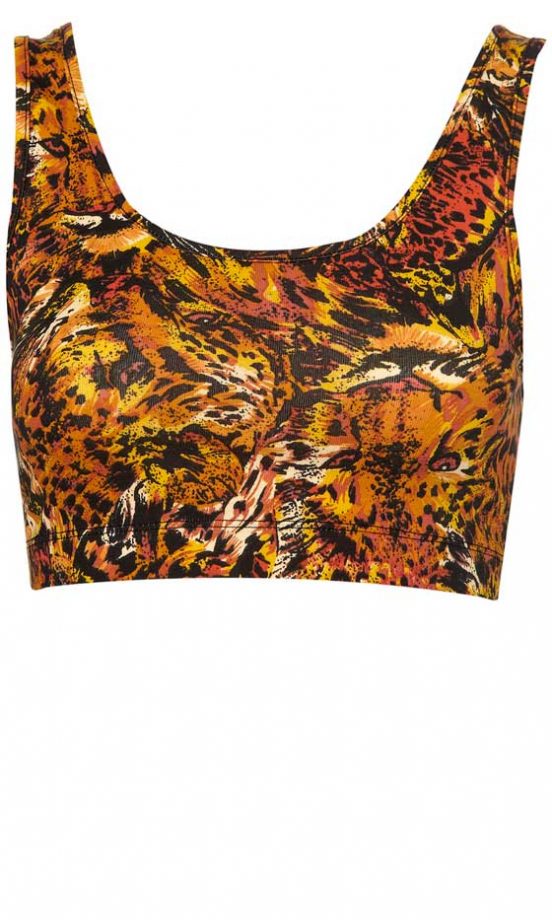 Topshop Animal Print Bralet, £12