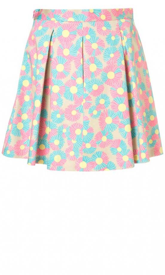 Topshop Daisy Print Skirt, £34