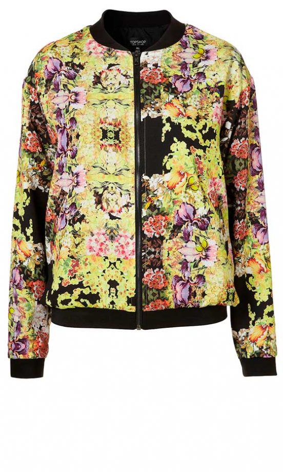 Topshop Floral Bomber Jacket, £48