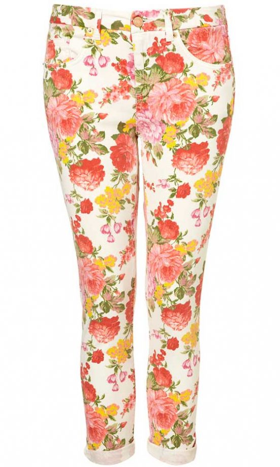 Topshop Floral Jeans, £45