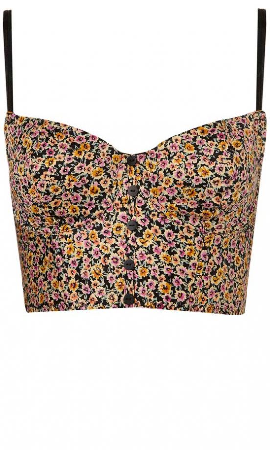 Topshop Floral Print Bralet, £25