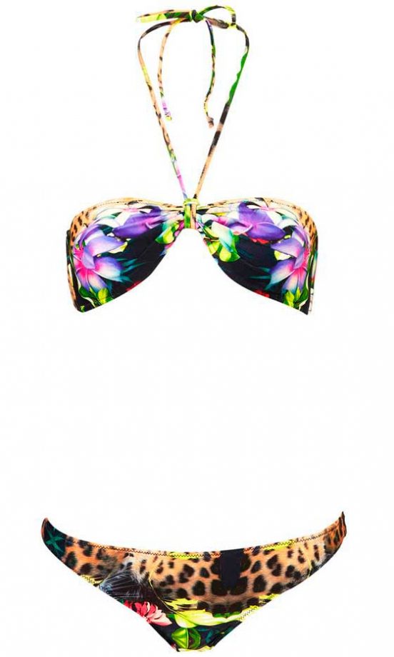 Topshop Flower Bandeau Bikini, £32