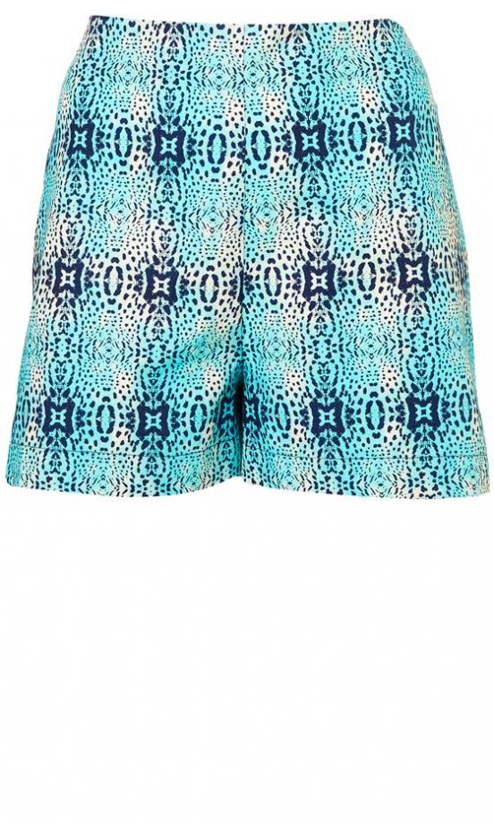 Topshop High Waist Animal Print Shorts, £30