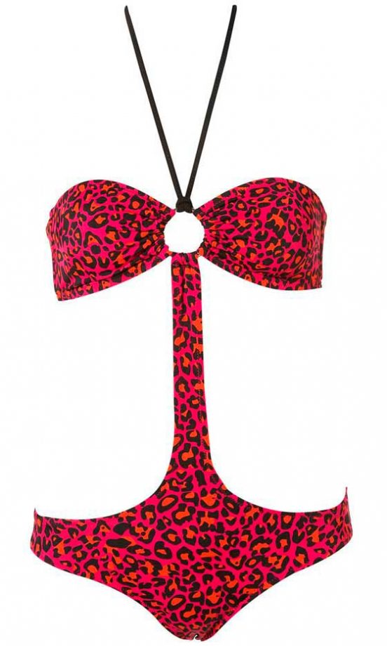Topshop Leopard Print Swimsuit, £32