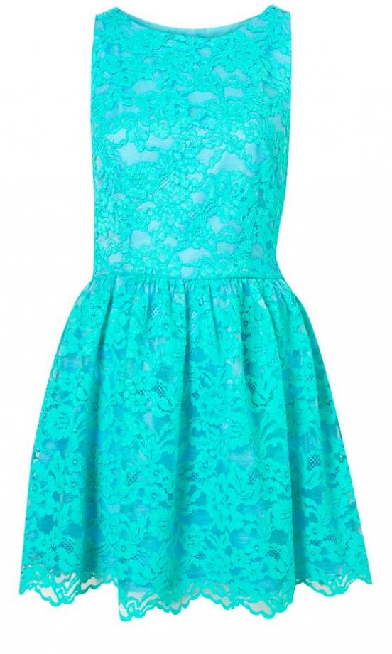 Topshop Premium Bonded Lace Dress, £75