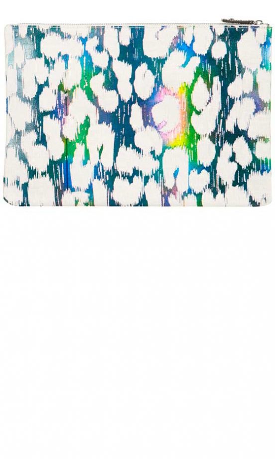 Topshop Rainbow Leo Ziptop Clutch, £20