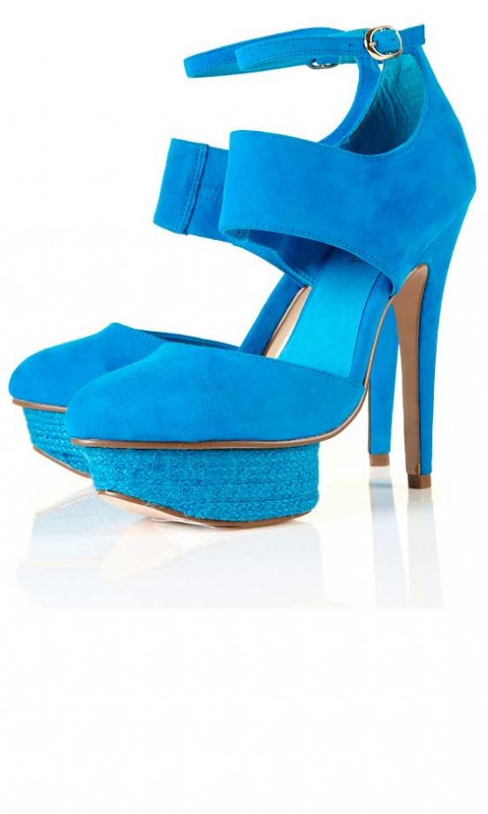 Topshop Strap Raffia Platforms, £65