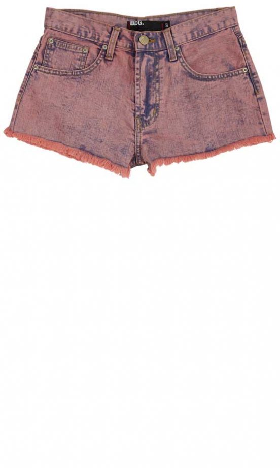 Urban Outfitters Pink Rinse Shorts, £40