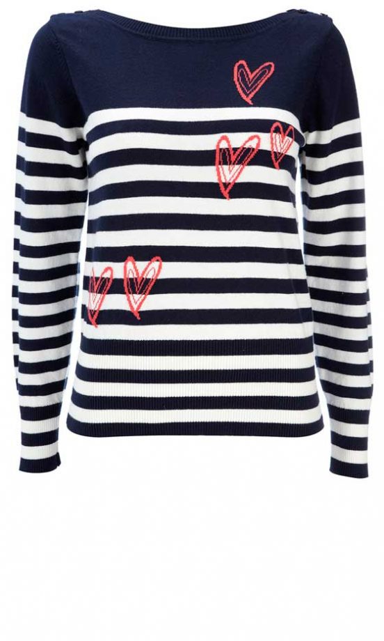 Wallis Heart And Stripe Top, £29