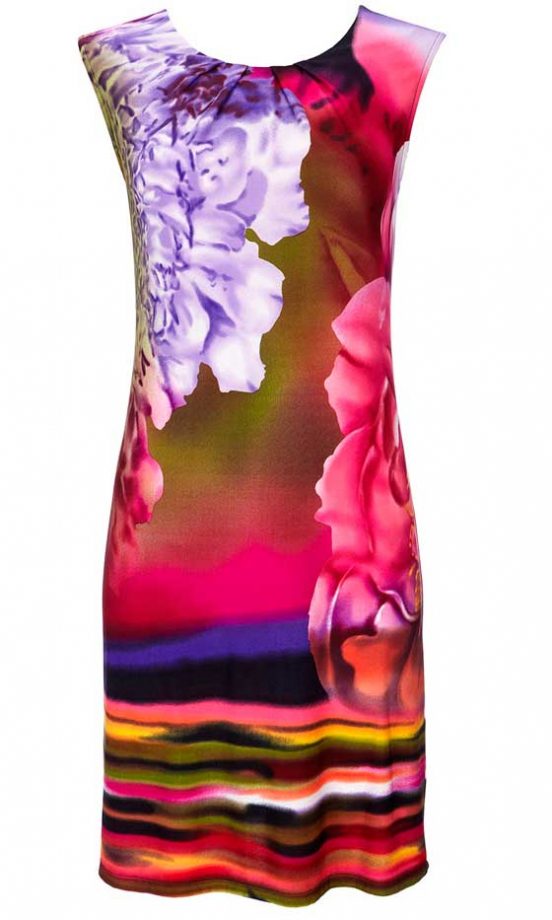 Wallis Pink Floral And Stripe Dress, £42