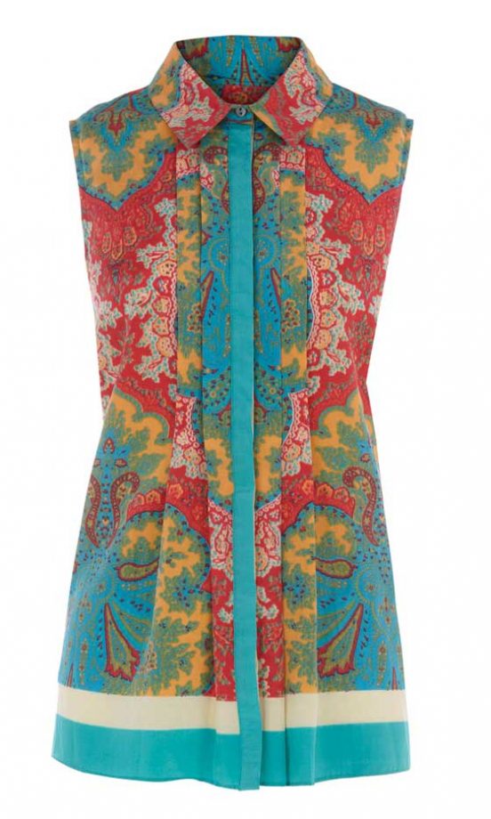 Warehouse Paisley Scarf Silk Blouse, £50
