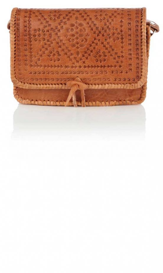 Warehouse Knot Detail Leather Festival Bag, £40