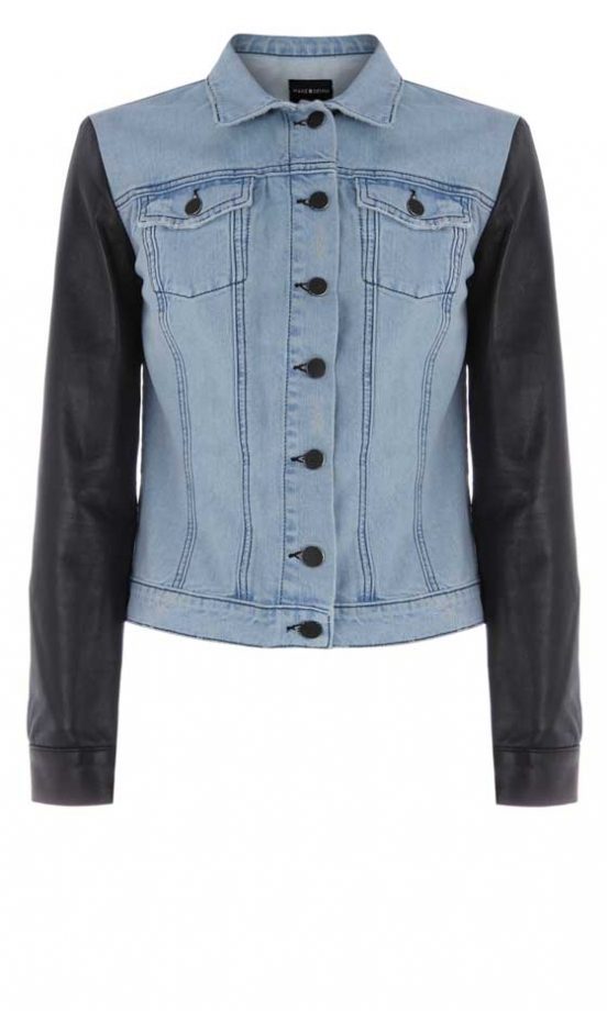 Warehouse Leather Sleeve Jacket, £60