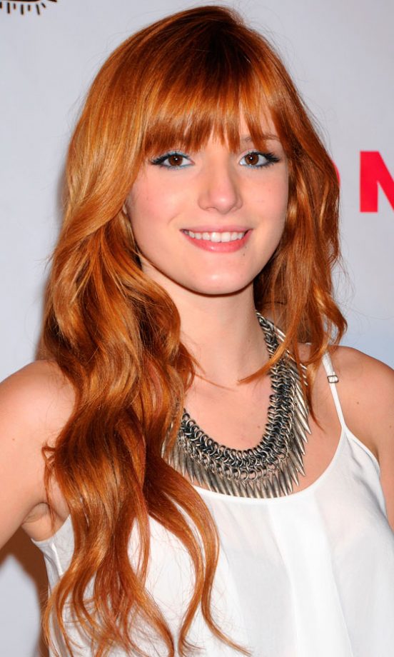 Bella Thorne Channels Her Inner Mermaid With Long, Coppery Waves, 2012