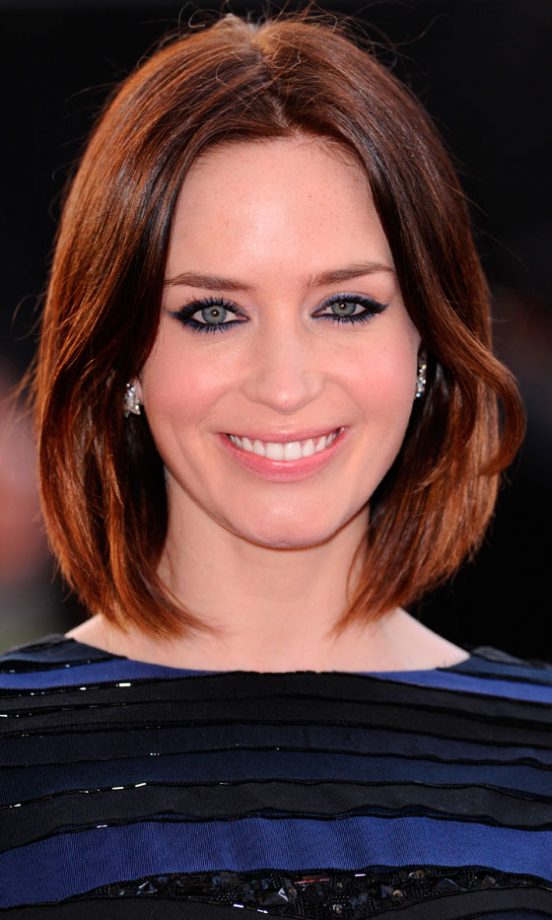 Emily Blunt Shows Us How To Wear An Elegant Long Bob, 2012