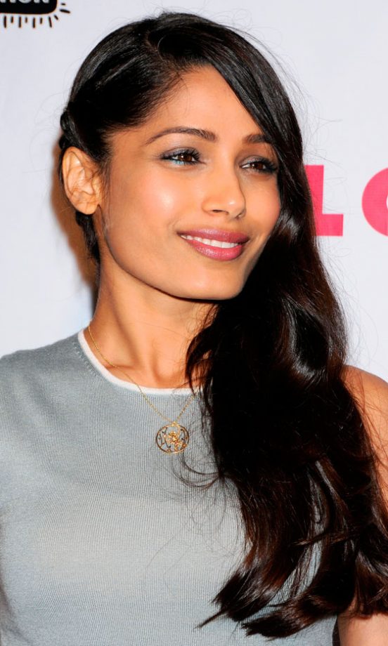 Freida Pinto Makes Us Envious With Her Silky, Shiny Hair, 2012