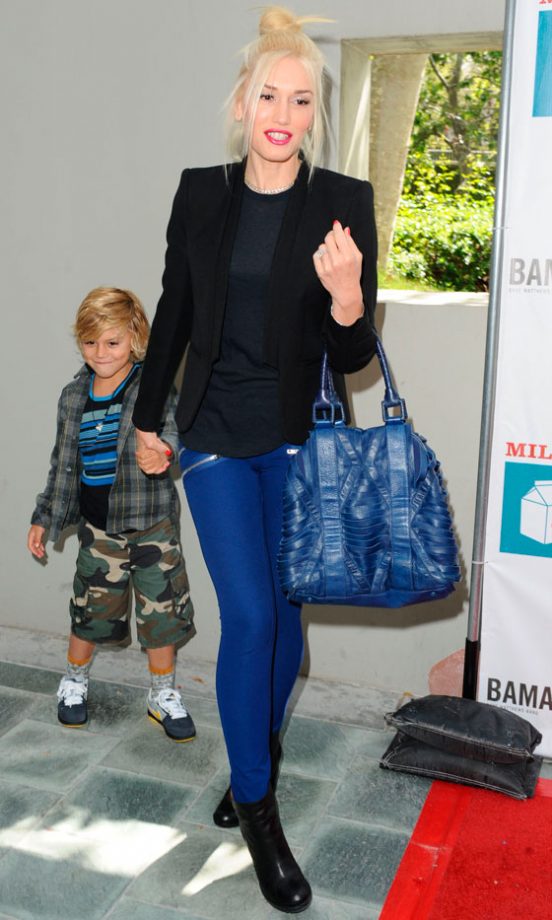 Gwen Stefani Does Off Duty In A Pair Of Electric Blue Skinnies, 2012