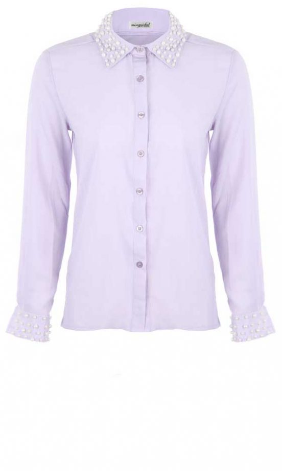 Missguided Pearl Collar Blouse, £25.99
