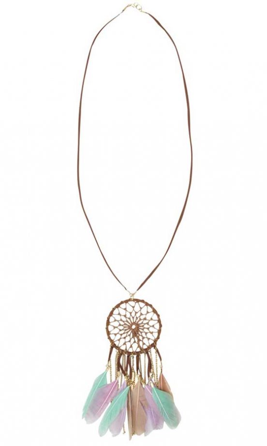 Matalan Feather Dream Catcher Necklace, £7