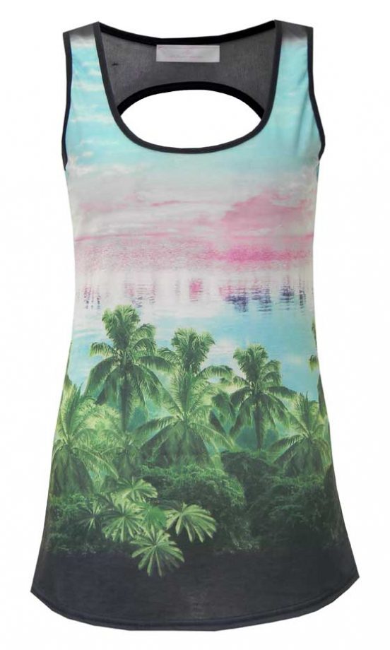 Pop Couture Plam Print Vest, £9