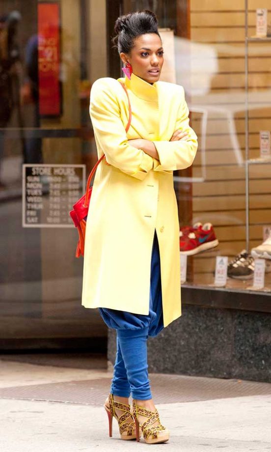 Freema Agyeman On The Set Of The Carrie Diaries In New York, 2012